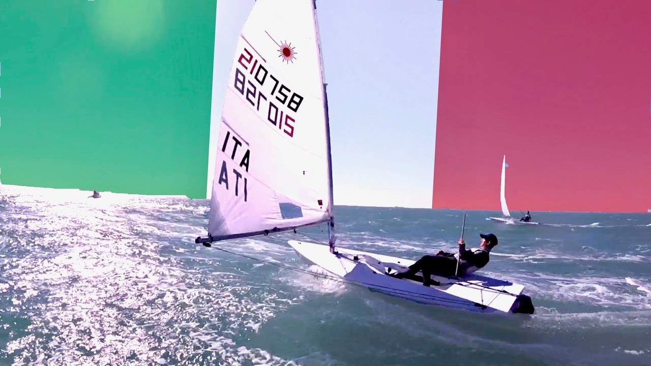 Laser Downwind with the Italian National Sailors | 20 Knots