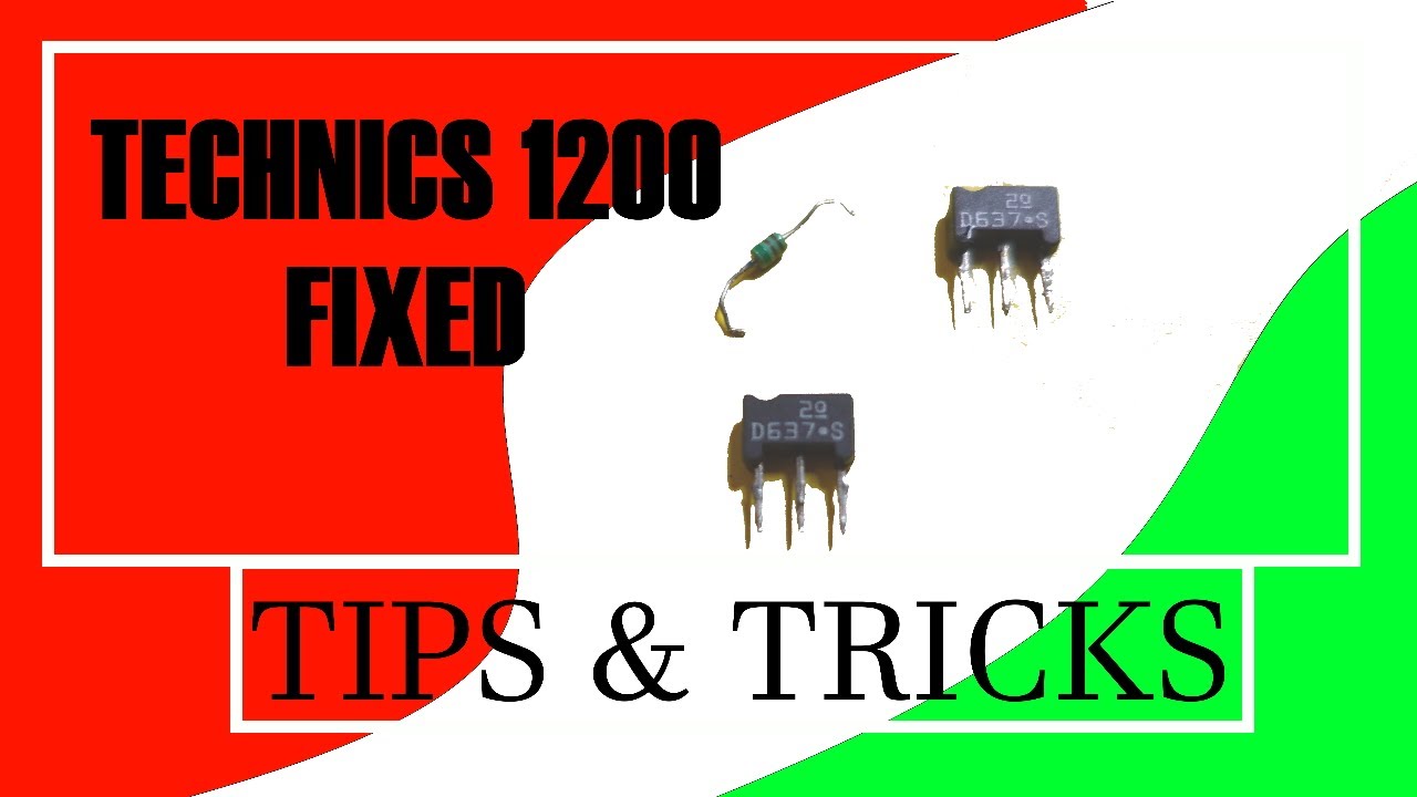 Riparazione main board Technics 1200mk2 - transistor diodo zener
