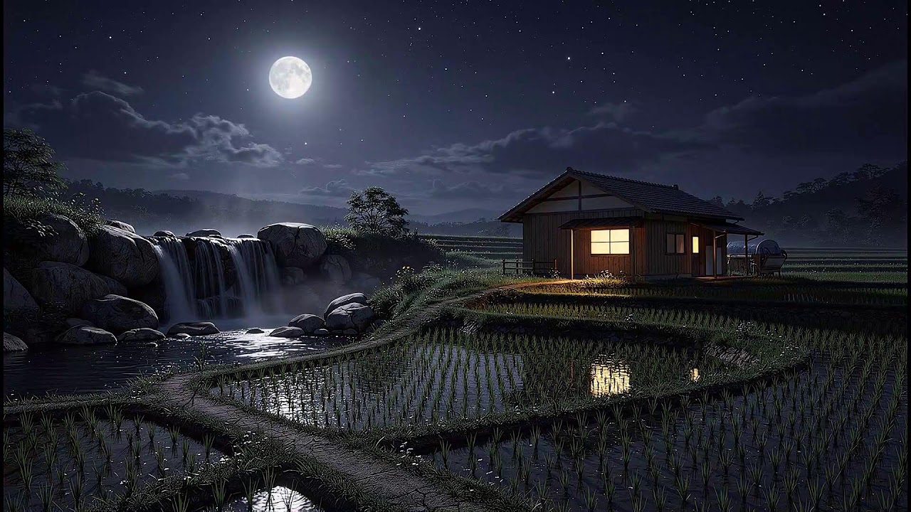 Calming Night 🌑 Healing of Stress,Anxiety and Depressive States,Relaxing ,Nighttime Sleep Time 10