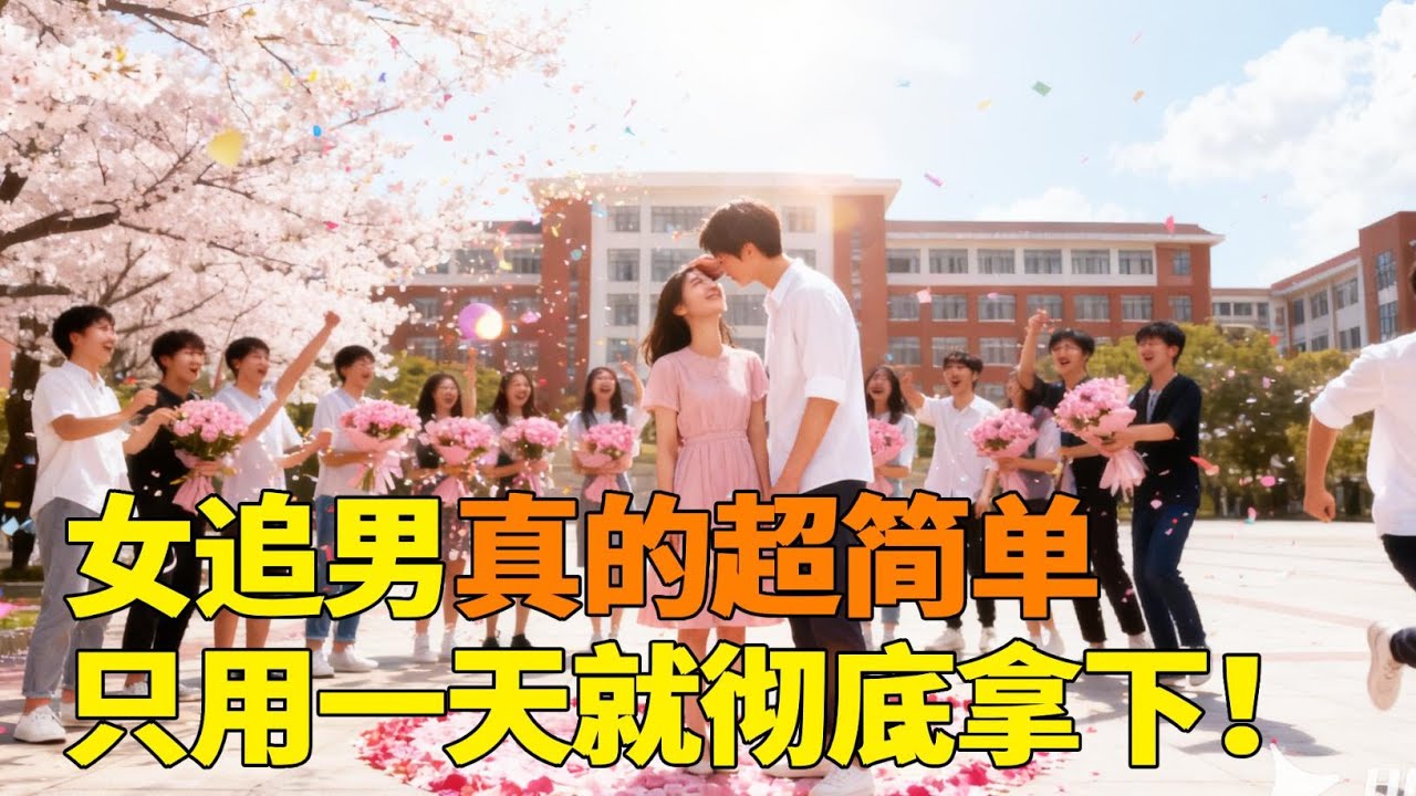 谁懂啊女追男也太容易了！男生一天就被彻底搞定！这反差也太好嗑了！【轩语说媒】
