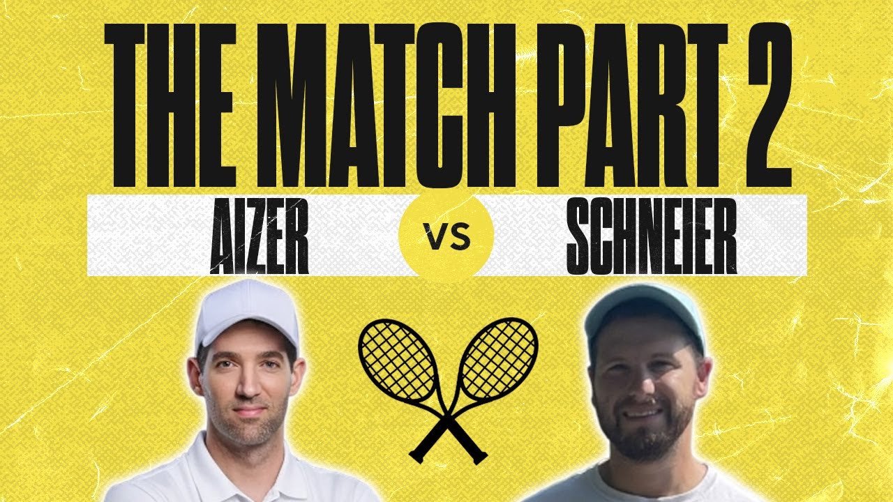 The Match II: Aizer vs Schneier | Tennis + Fantasy Football for Charity! Live Q&A & Reaction