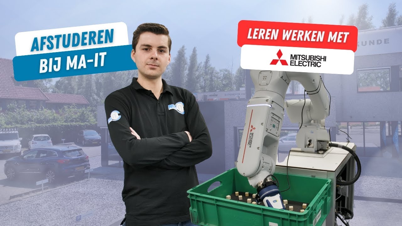 Afstuderen op een Mitsubishi robotarm en werken met de laatste technieken!