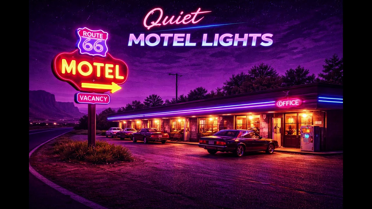 Quiet Motel Lights 🌙 | Chill Synthwave Night Drive