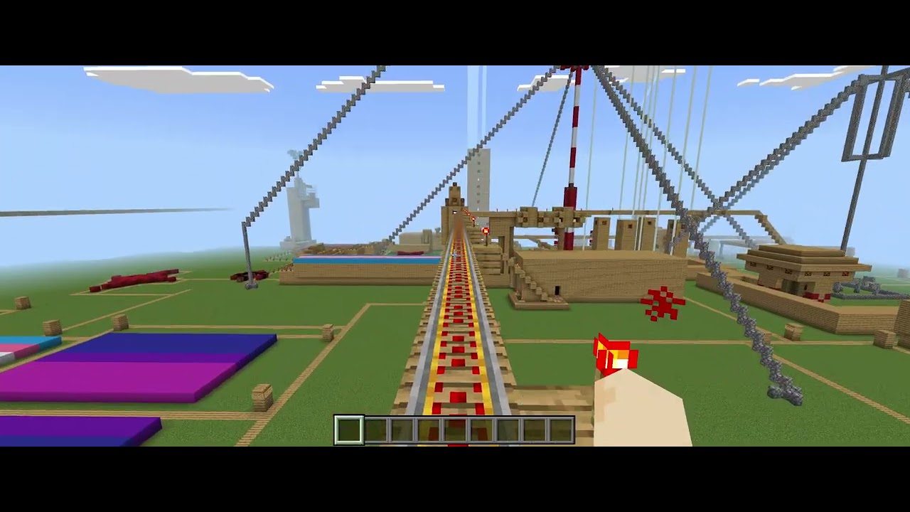 The Gray wild roller coaster full POV (the roller coaster in my MC server)