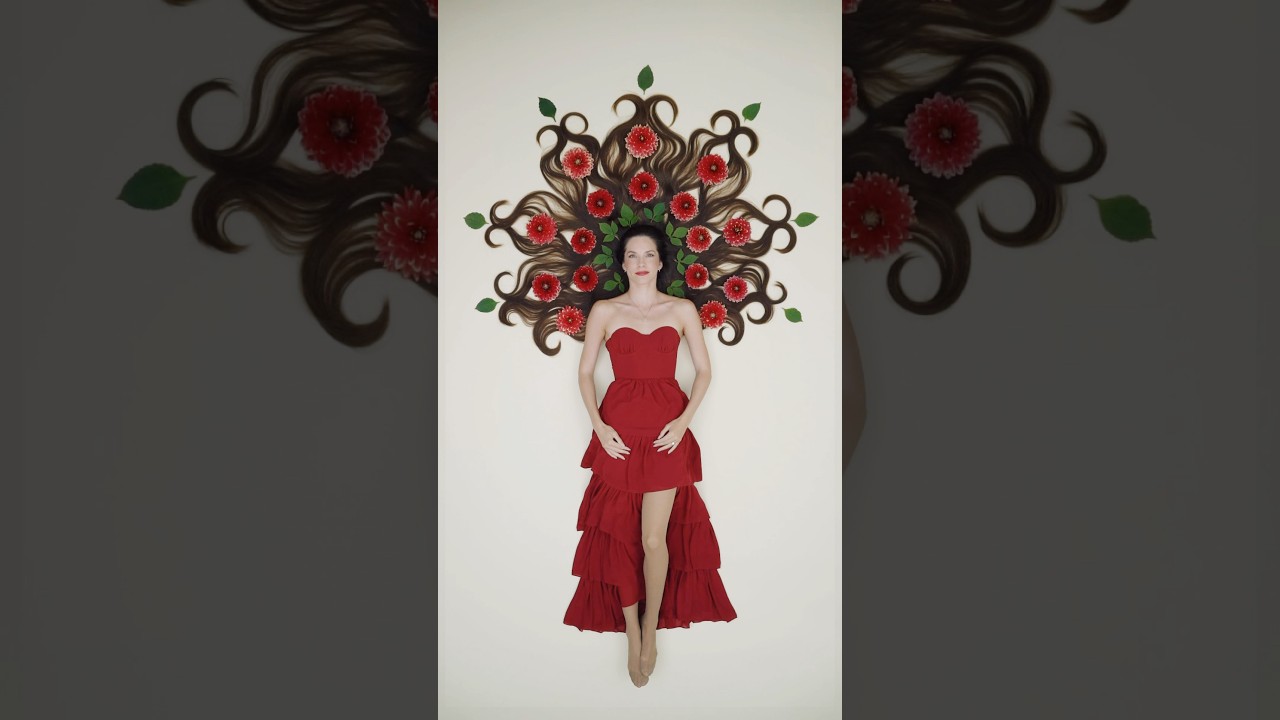 My Most Festive Hair Art Yet! &hearts;️