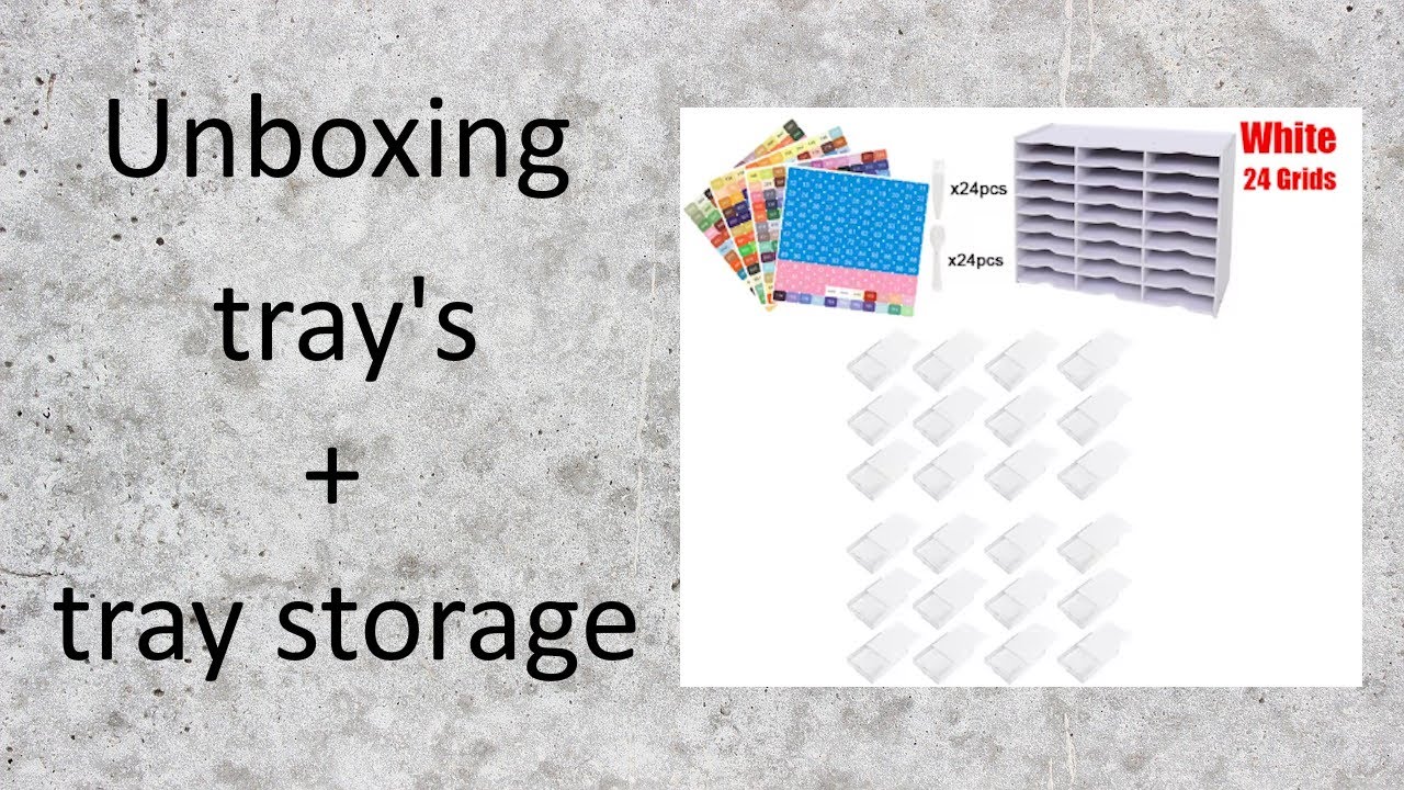 Unboxing trays with tray storage system from Homefun on Aliexpress