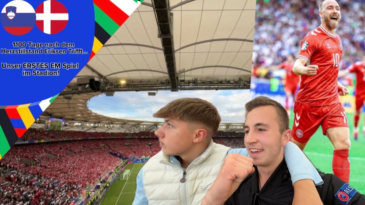 Eriksen mit EM Traum Comeback! 🥹 | Slovenien - Dänemark | EURO24 | Stadion Vlog #54