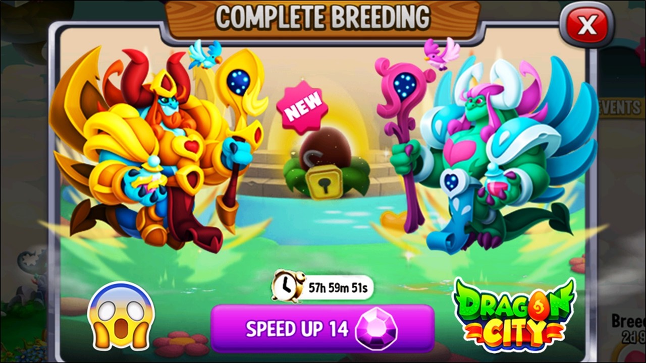 Dragon City: Golden Valentinus Dragon vs High Valentinus Dragon [EXCLUSIVE BREEDING] 😱