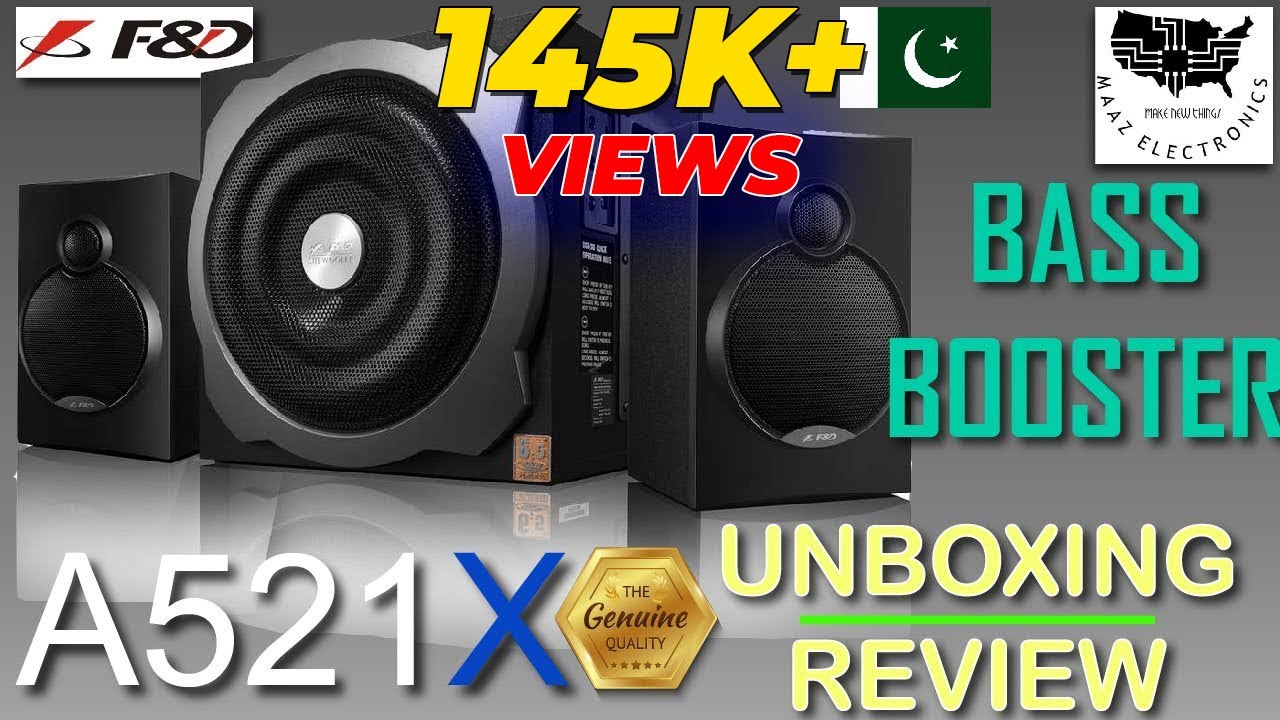 Fenda | Woofer Review | F&D A521X Unboxing | Bluetooth Speaker | Multimedia 2.1 System