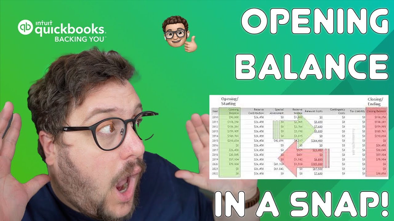 How to do an opening balance journal in QuickBooks Online in a Flash!
