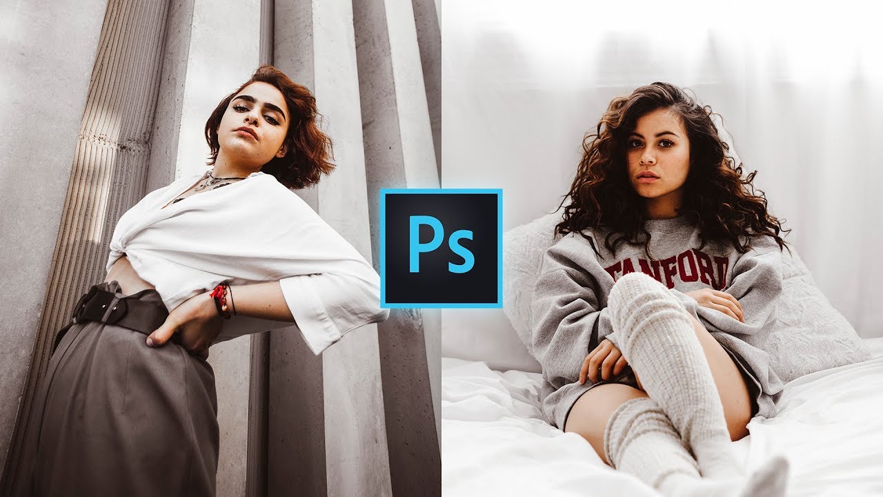 BROWN and WHITE Color Grading Effect in Photoshop