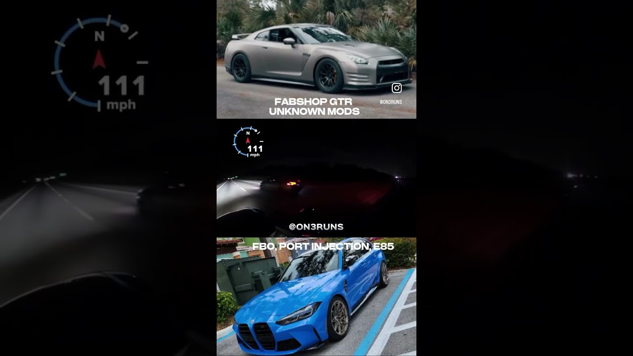 FBO port injection E85 tune G80 m3 🆚 FBO e85 tune r35 GTR #gtr #bmw #g80m3