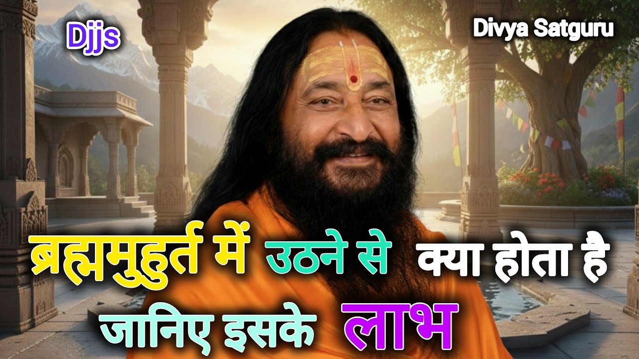 ब्रह्ममुहुर्त में उठने से क्या होता है? जानिए इसके पूरे लाभ #djjs #satsang #सत्संग #noormahal #bajan