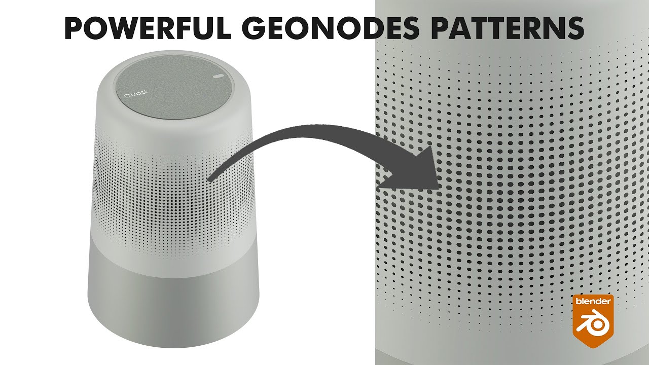 Design Realistic Product Details with Hole Patterns &mdash; Blender Geometry Nodes Tutorial