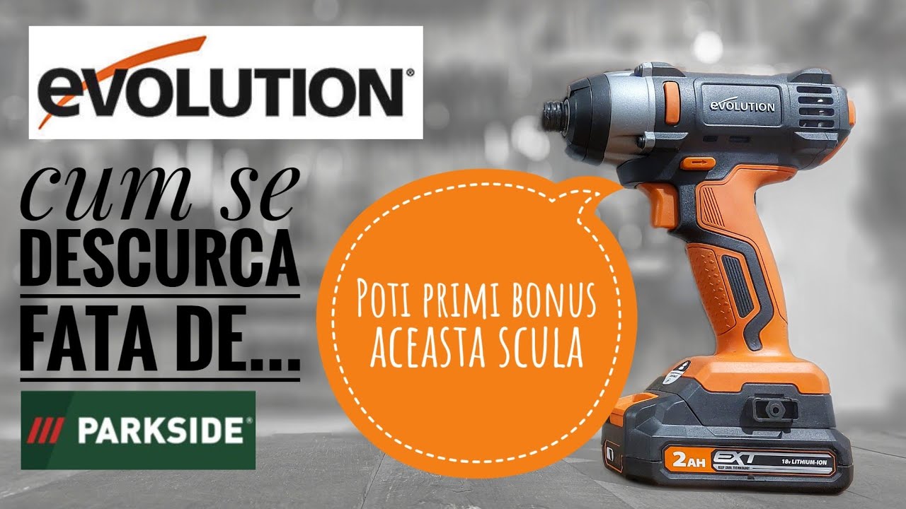Prezentare masina de insurubat cu impact Evolution R180IDR-Li/ Comparatie cu Parkside PDSSA 20-Li B2