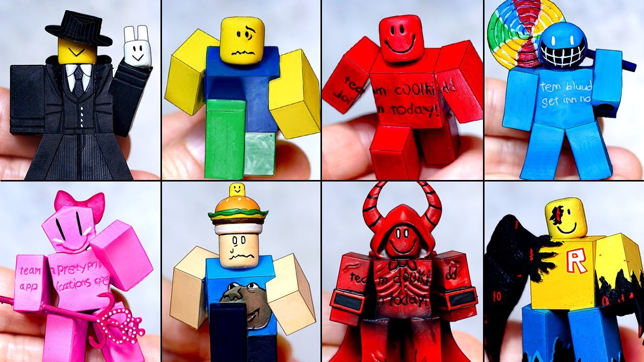 [Roblox]Making Forsaken Bluudud Mafioso John Doe C00lkidd Milestone IV Sculptures Timelapse