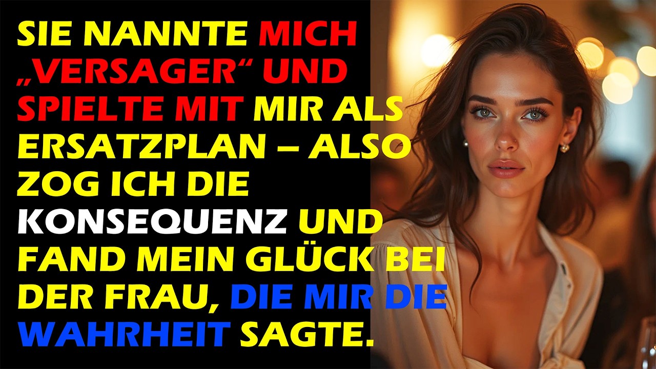MEINE FRAU NANNTE MICH „VERSAGER“ – ICH WAR NUR IHR ERSATZPLAN