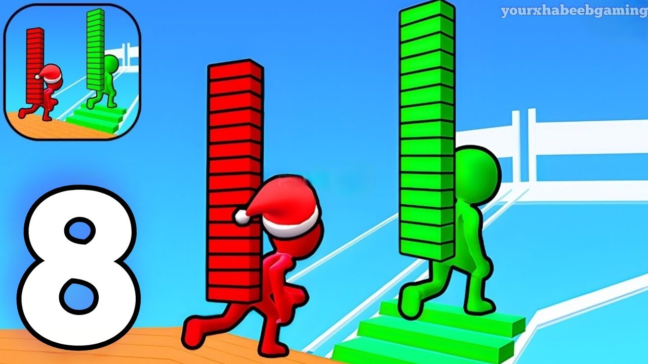 Bridge Race - Gameplay Walkthrough Part 8 Stickman Bridge Race (iOS, Android)