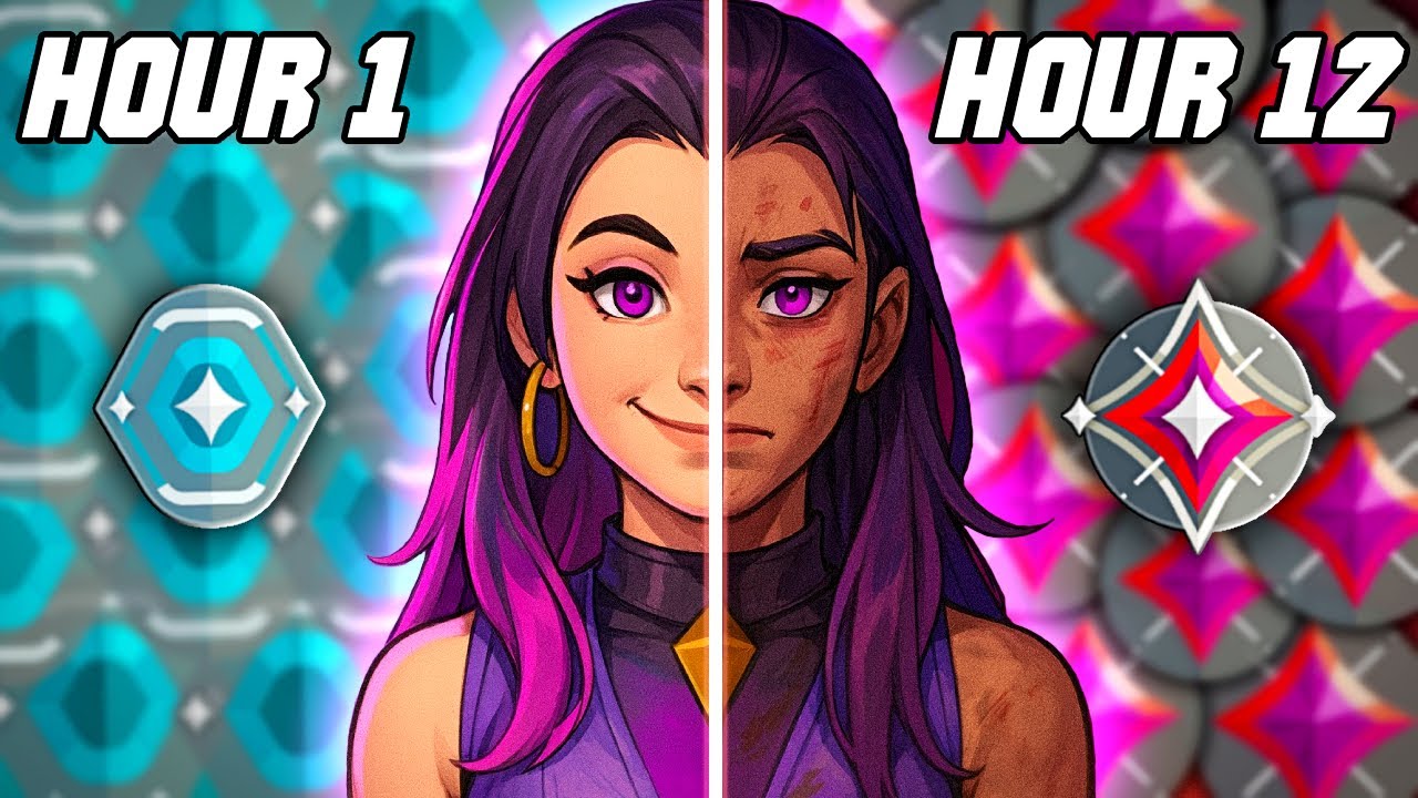 I Played Solo Queue For 12 Hours Straight to RANK UP..