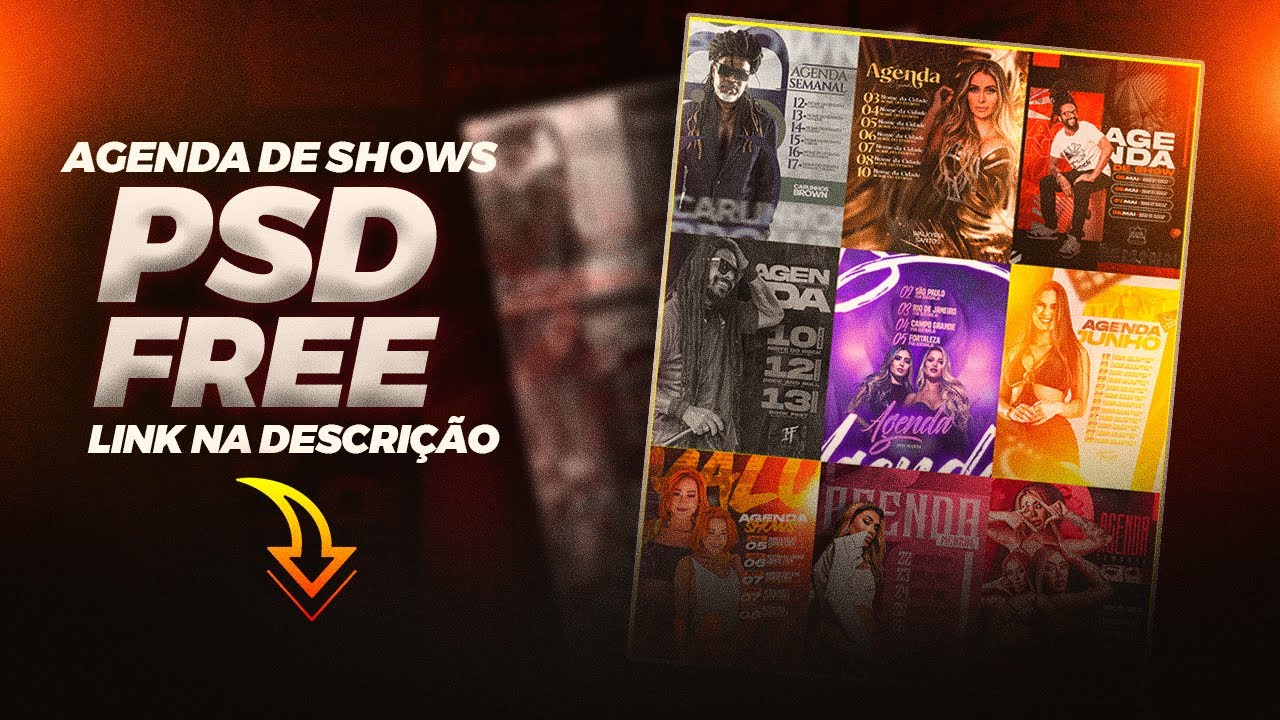 Pack Flyer Agenda De Shows Psd
