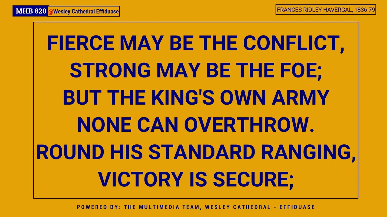 MHB 820 - WHO IS ON THE LORD'S SIDE? @wesleycathedraleffiduase7847