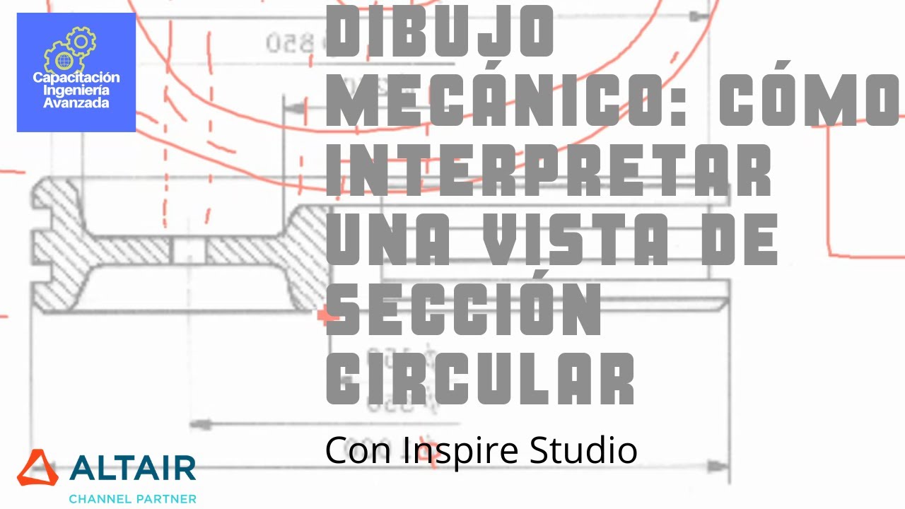 DIBUJO MECÁNICO 2: Cómo interpretar una media vista de seccion circular