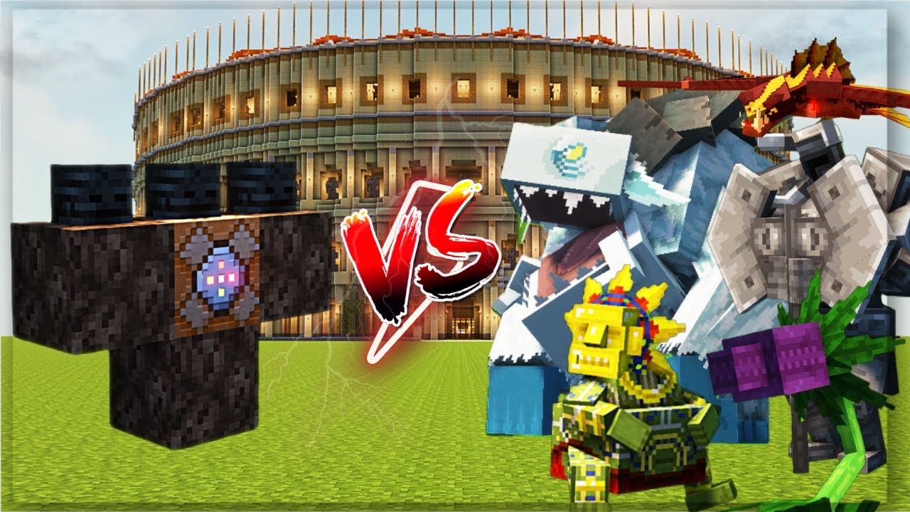 Minecraft Wither Storm vs Mowzie's Mobs !?! (EPIC BATTLE)