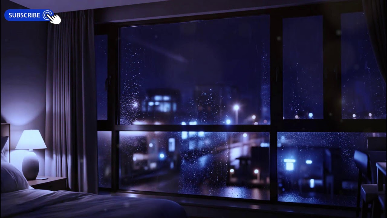 Rainy Night Piano 🌧️ Healing Sleep Music for Insomnia Relief