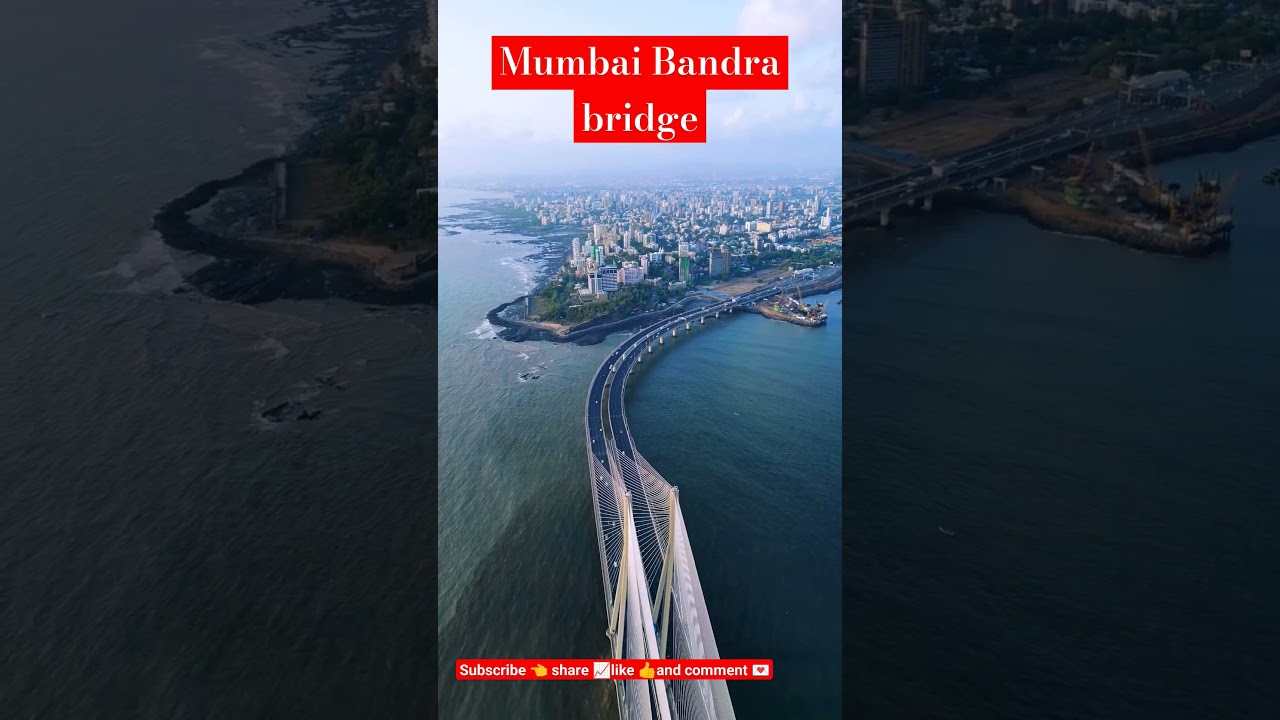 Mumbai Bandra bridge / road near in Mumbai #travel #viral #mumbai