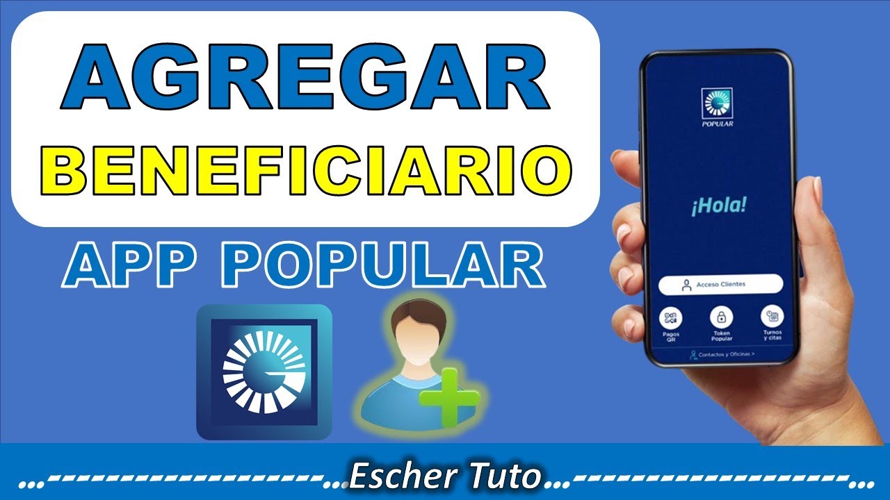 ✅ C&oacute;mo AGREGAR Beneficiario Popular desde la App Popular 😱