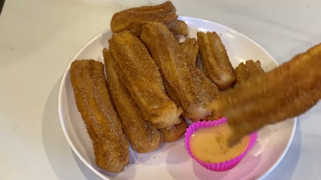 PROBANDO RECETA DE CHURROS CASEROS!!!