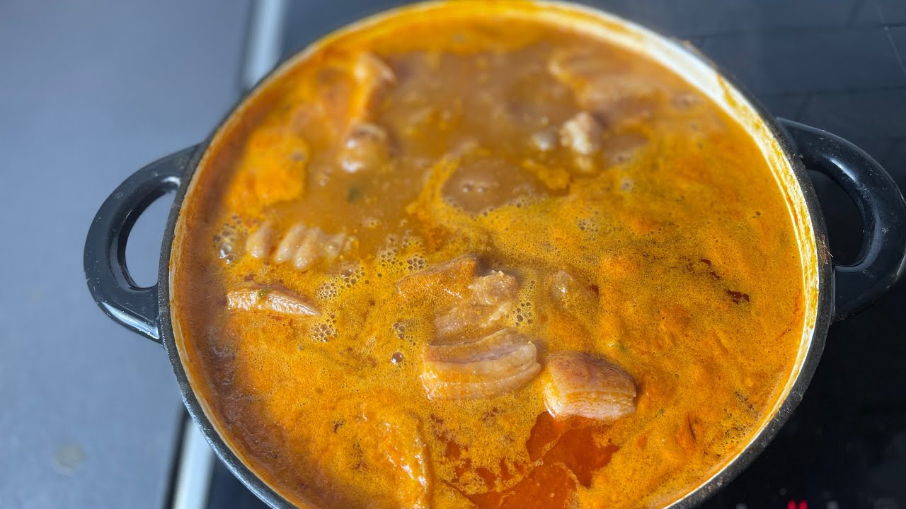Лёгкий суп из перчёной свинины | Утешительный воскресный ужин 🇬🇭 | Воскресенье Фуфу | Lovystouch