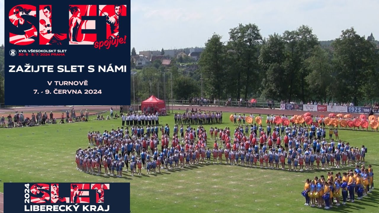 Krajský slet v Turnově 2024 -  Zažijte slet s námi  - z nadhledu