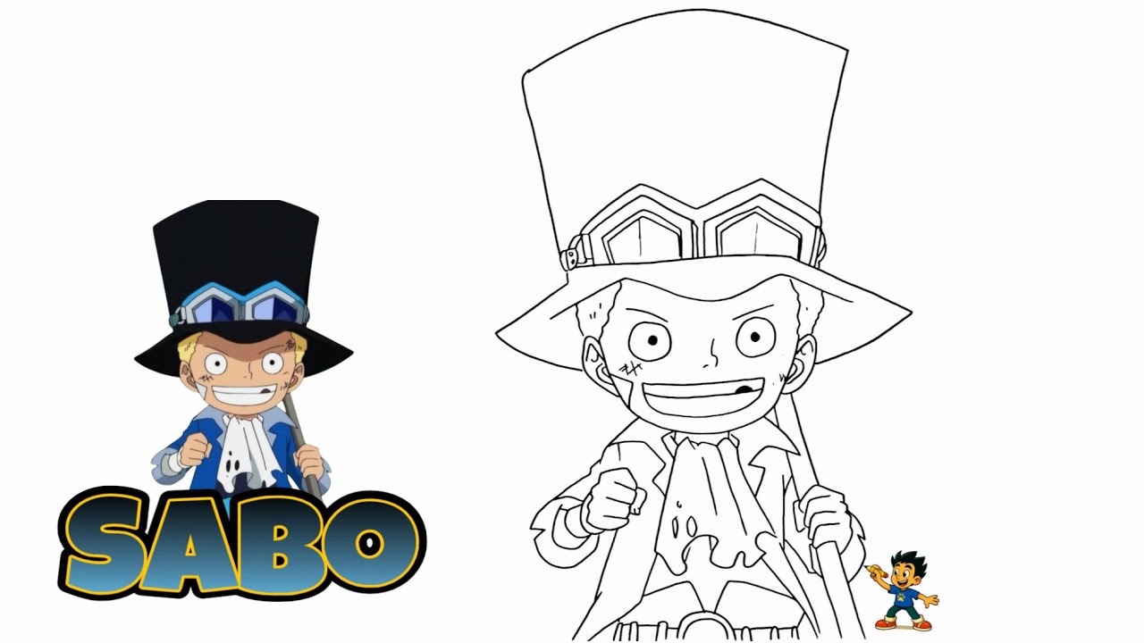 How To Draw Sabo from One Piece | Step-by-Step Tutorial