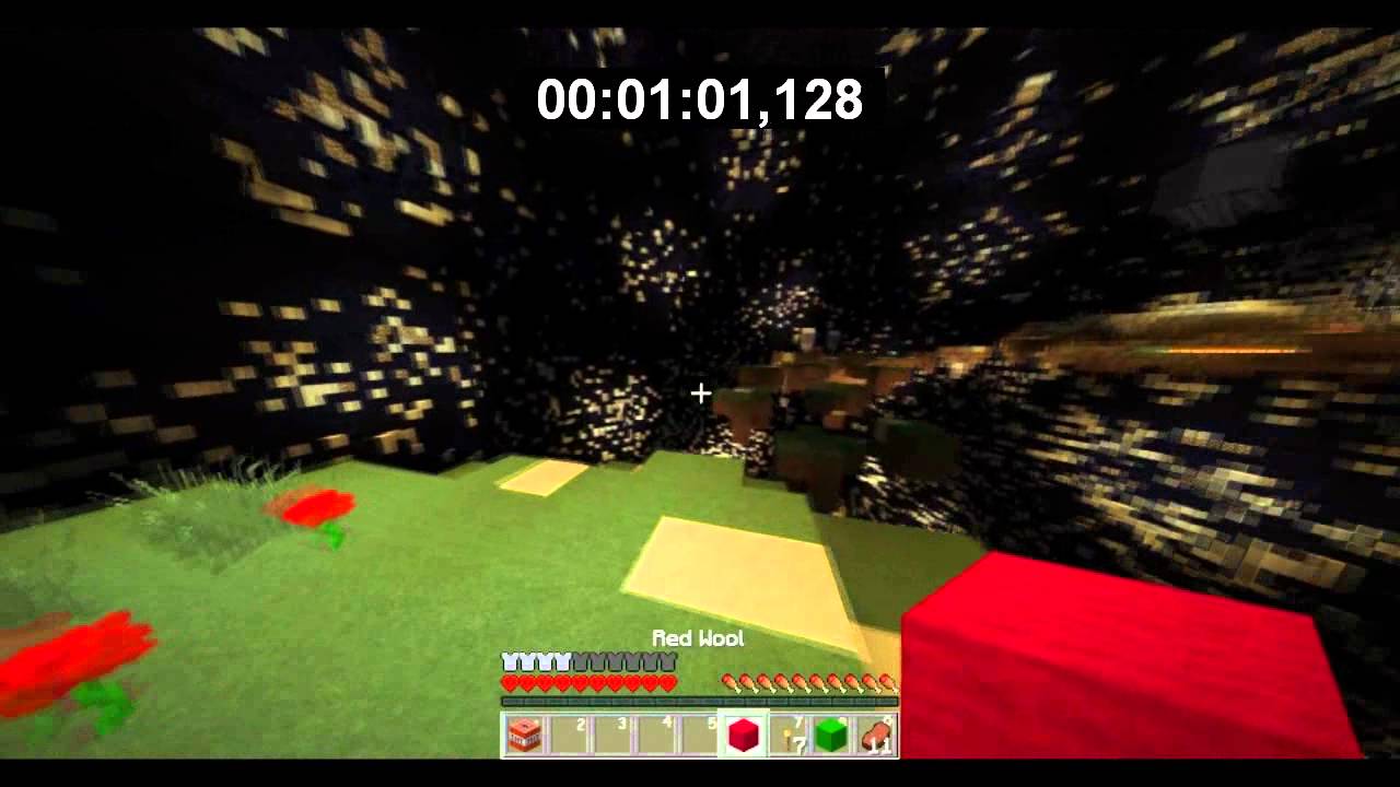 Minecraft: Advent 2013 #1 - Blasting Abyss Speedrun (00:01:49;309)
