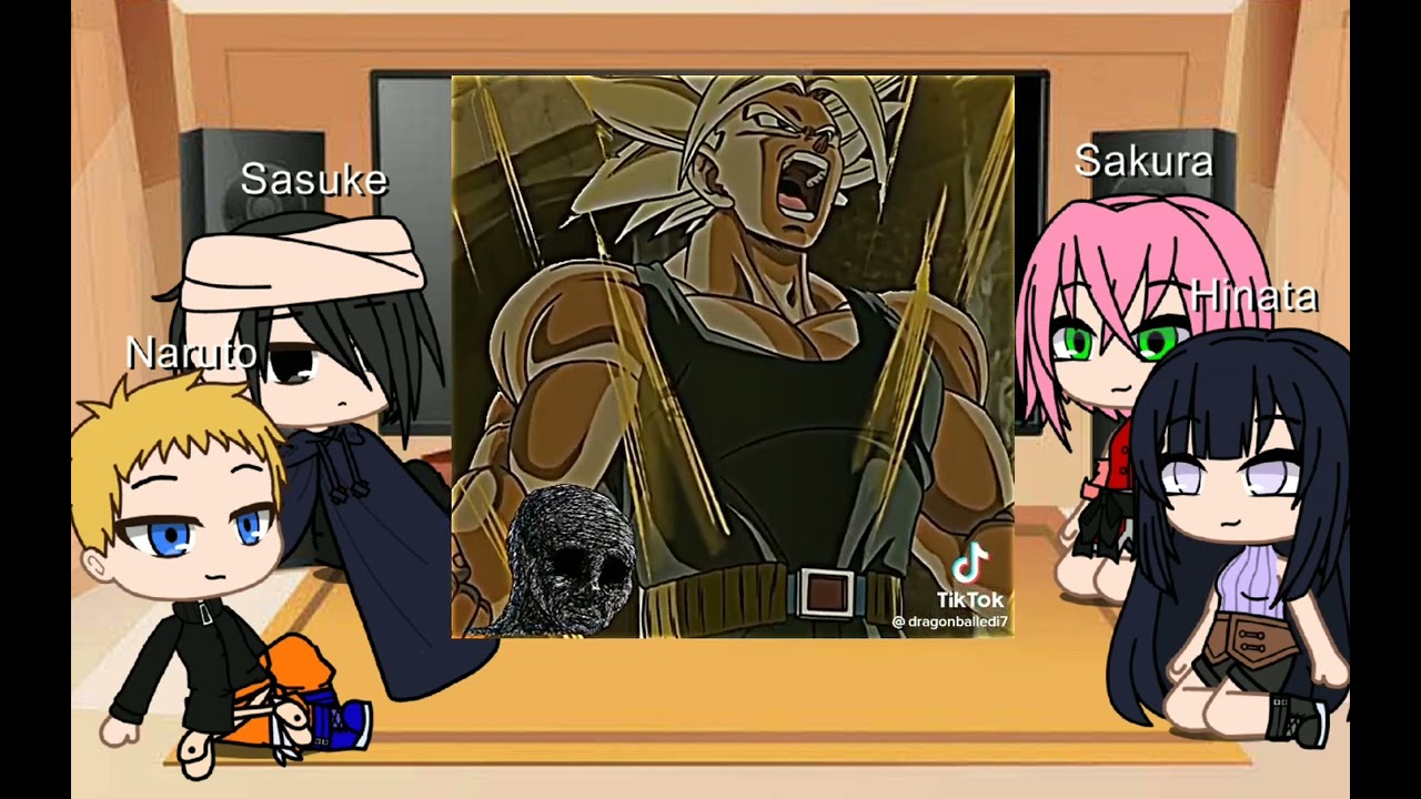 Team 7+hinata Reacionan a trunks y gohan #dragonballz #dragonball #gohan #trunks #narutothelast