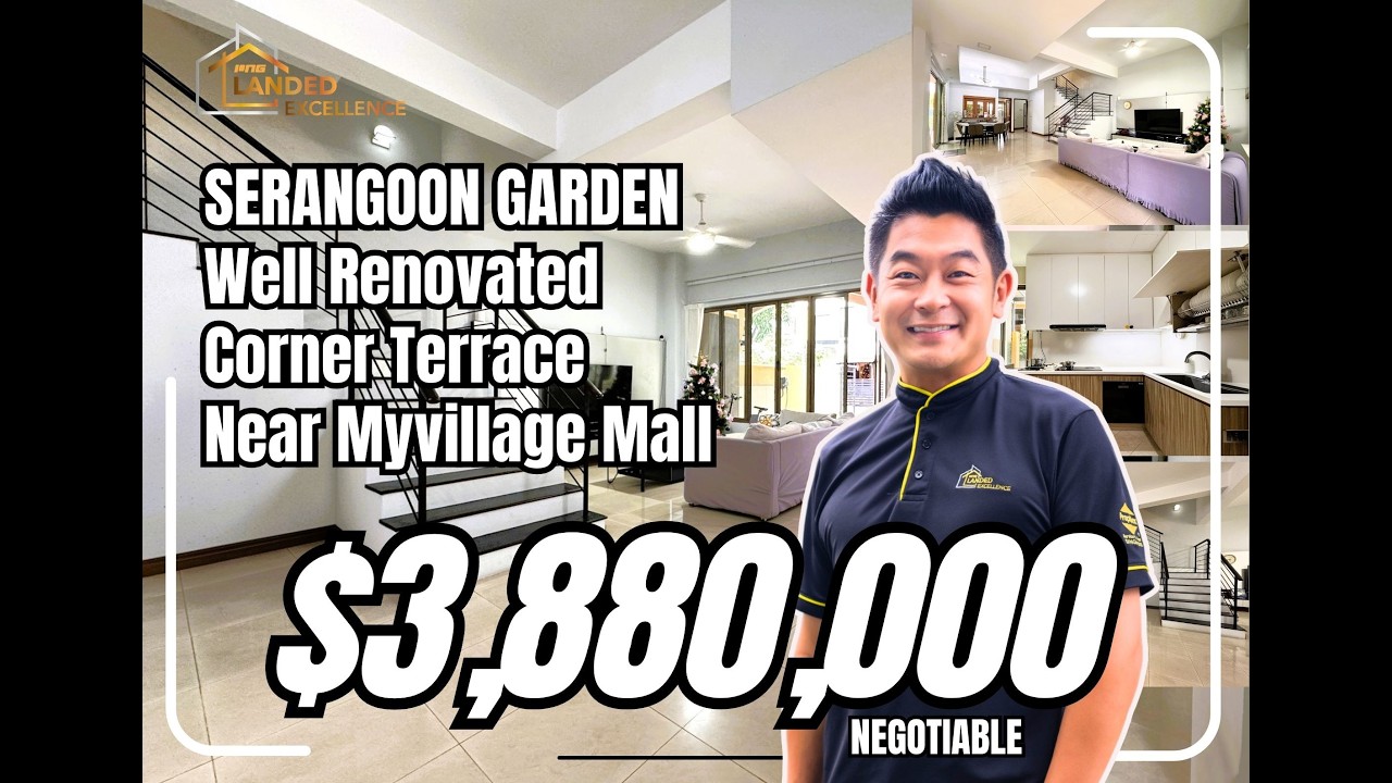 Renovated Corner Terrace Located At The Heart Of Serangoon Garden