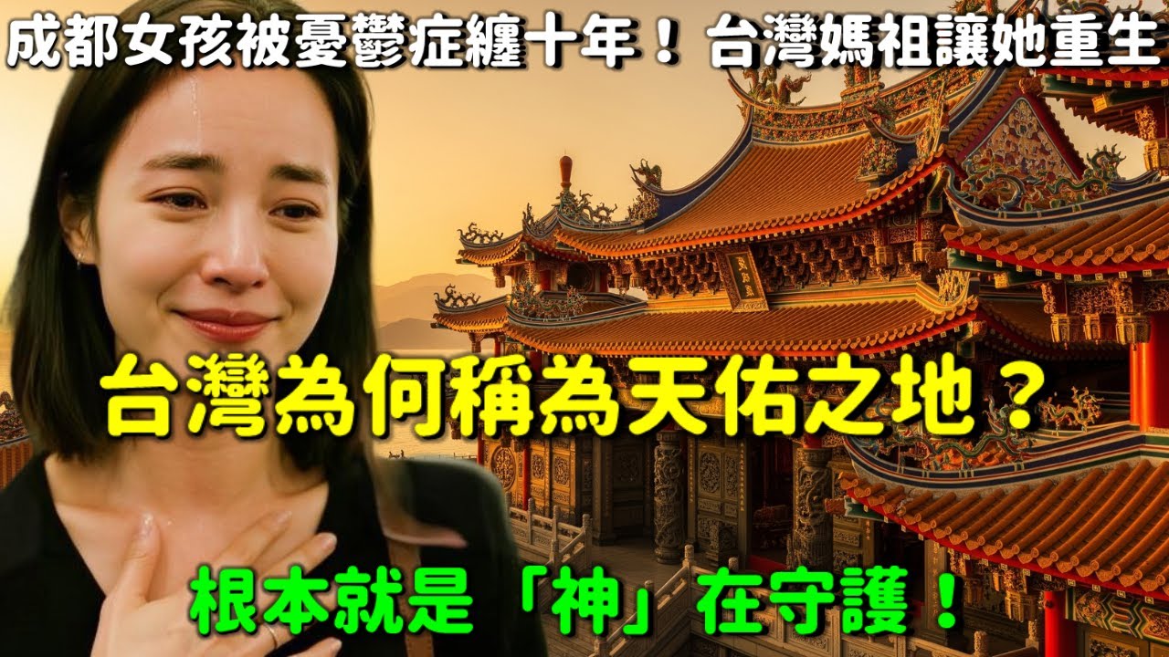 成都女孩被憂鬱症纏十年！只在媽祖廟拜了三拜，竟奇蹟痊癒！台灣為何稱為天佑之地？根本就是「神」在守護！