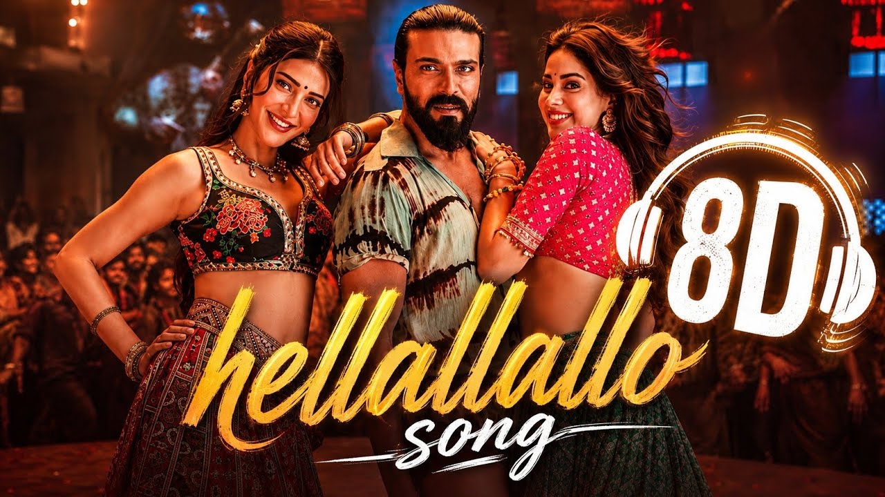 Hellallallo song Telugu (8D AUDIO) | USE HEADPHONES 🎧 #hellallalo #ramcharan #peddi 
