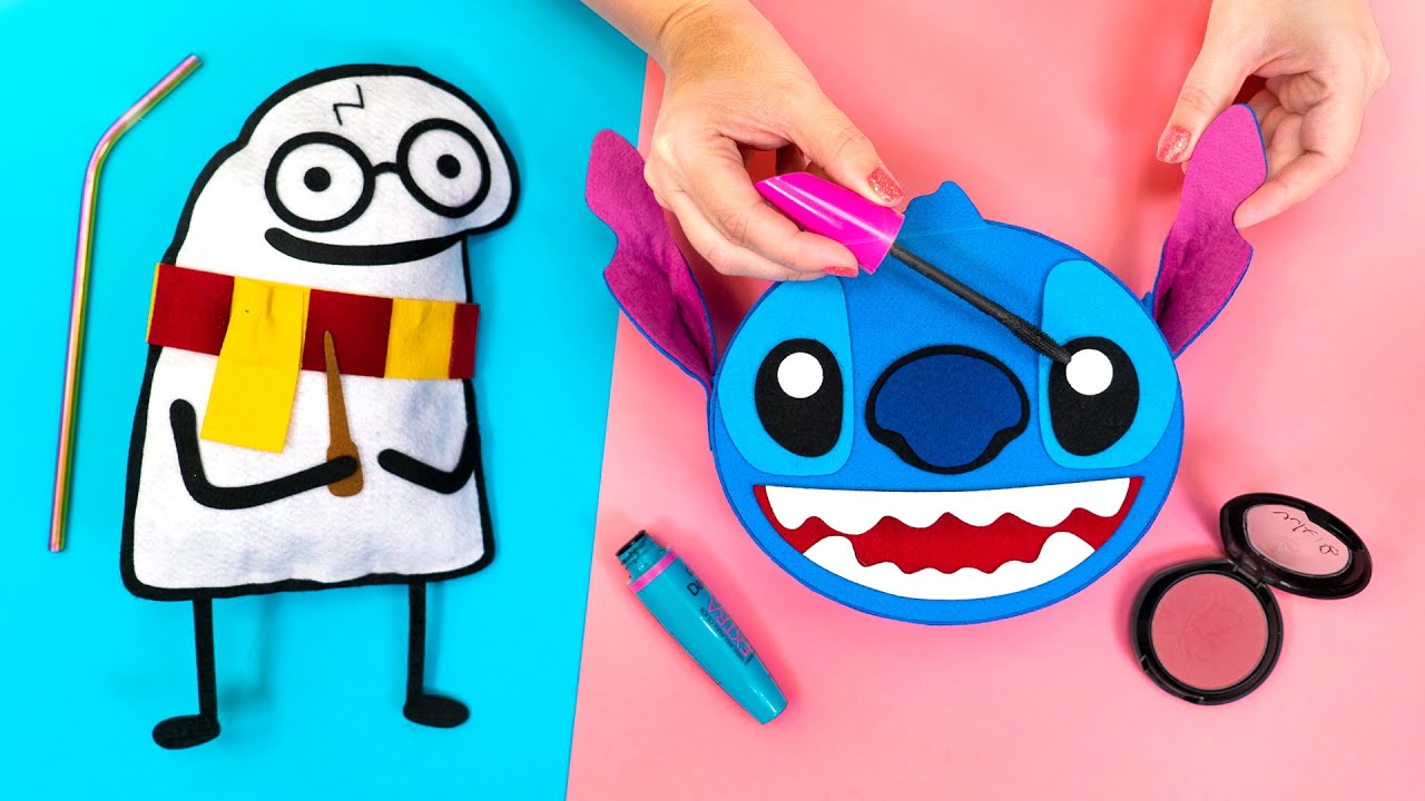 TESTANDO VÍDEO VIRAL DO TIKTOK E IDEIAS INCRÍVEIS PARA FAZER EM CASA 💙 Squishy, Flork e Stitch