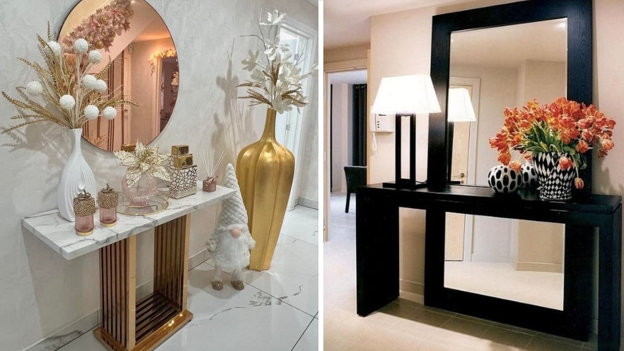 +257 iDEAS para DECORAR TU RECIBIDOR CON ESPEJOS en un espacio que deje a todos con la boca abierta