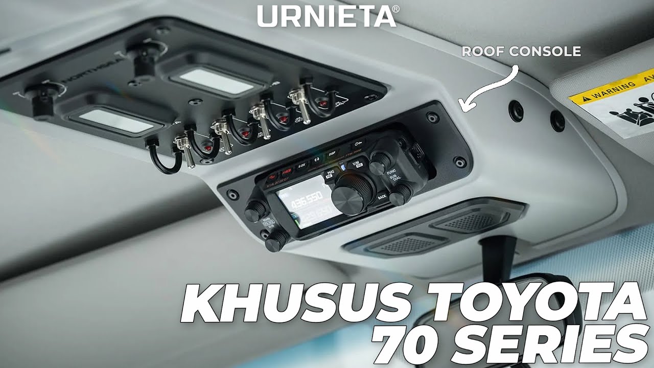 UPGRADE INTERIOR LAND CRUISER 76 : PASANG ROOF CONSOLE PREMIUM DARI URNIETA