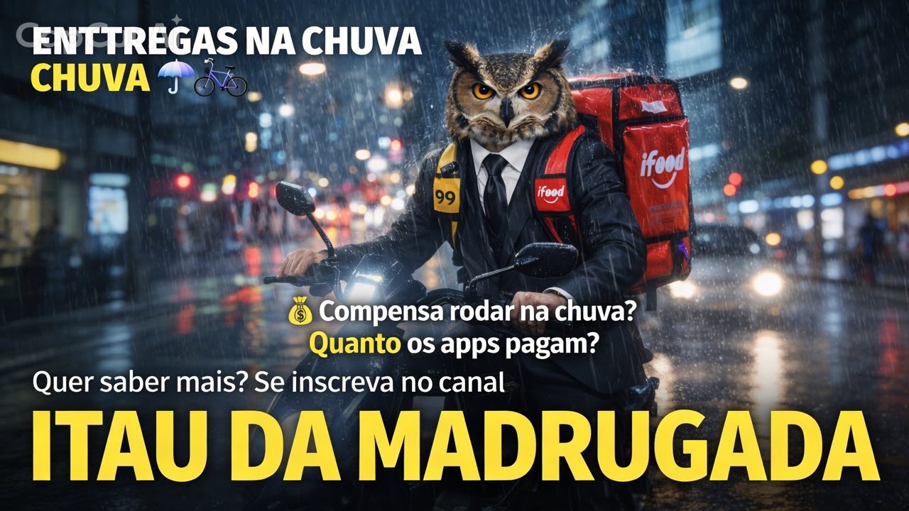 Itau da madrugada | IRL Ao Vivo 🌙🦉 | Entregas de bike na madrugada em São Paulo