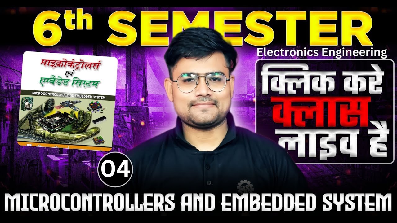 #4 Microcontrollers 8051 Architecture Polytechnic 6th Semester | Eletcronics Engineering #astechnic
