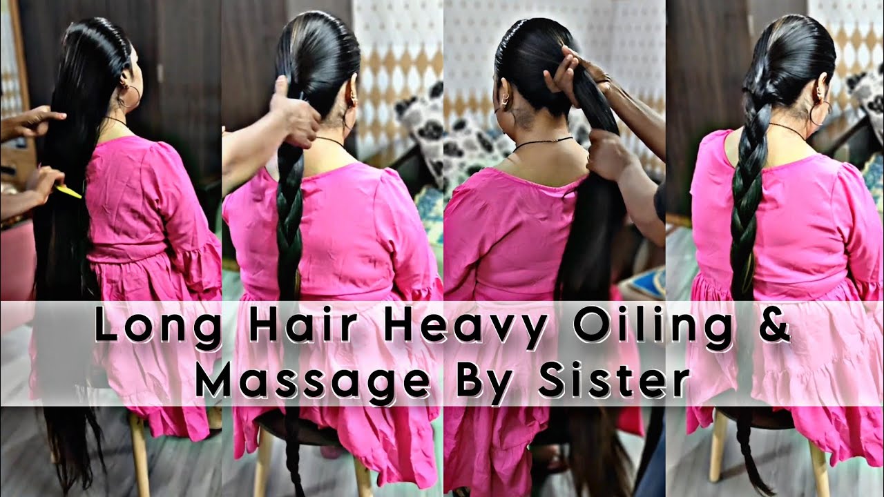 ✨Title:&ldquo;Sleek Elegance: Gentle Oiling & Long Hair Styling Transformation&rdquo;⸻ 