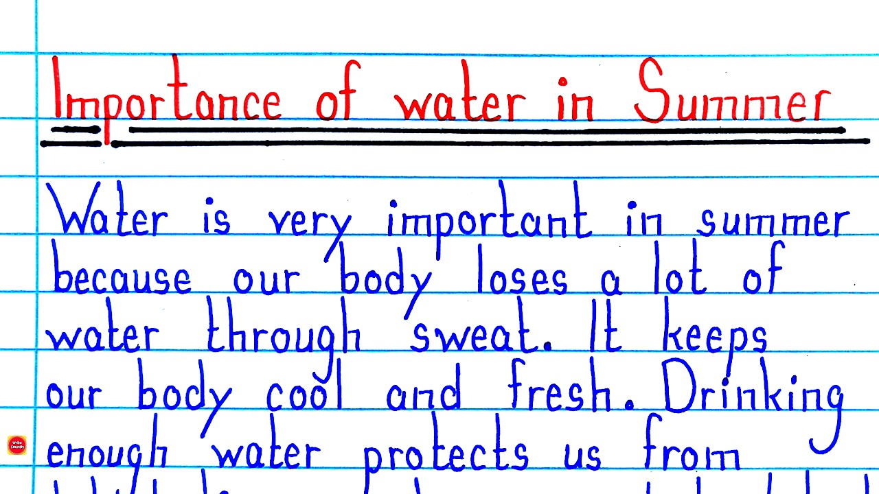 Importance of Water in Summer Essay in English | Why Water Is Important in Summer? | Easy & Short