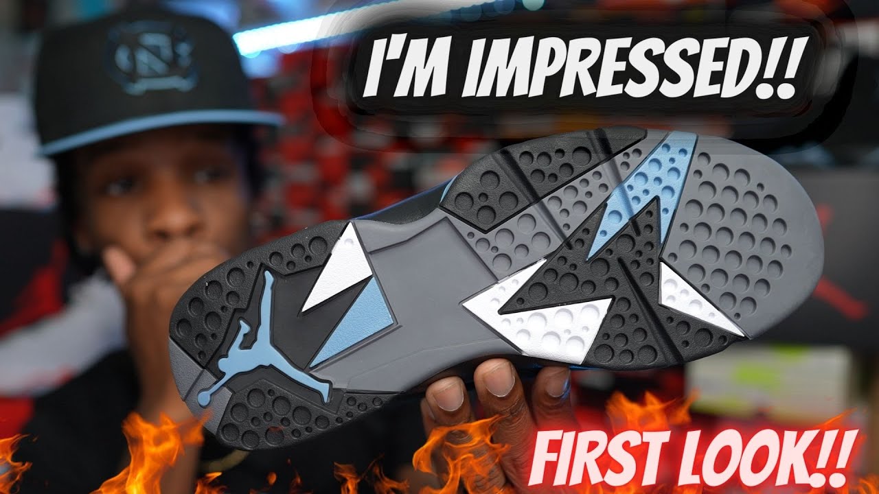 I'M IMPRESSED!! FIRST LOOK & RETRO OF THE UPCOMING JORDAN 7 CHAMBRAY! ARE THESE A MUST COP JORDAN 7?