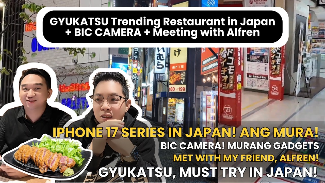 MURANG IPHONE SA JAPAN! + GYUKATSU  + BIC CAMERA + Meeting with Alfren