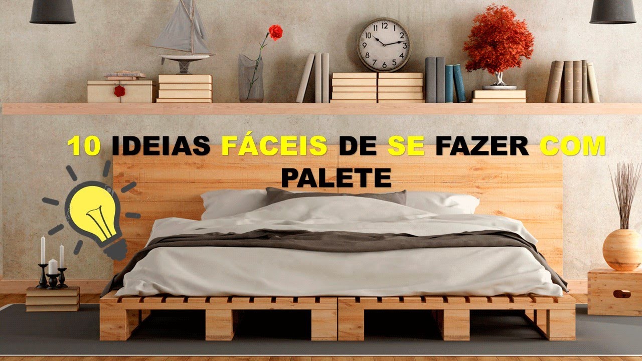 10 IDEIAS FÁCEIS DE FAZER MÓVEIS COM PALETE! DIY