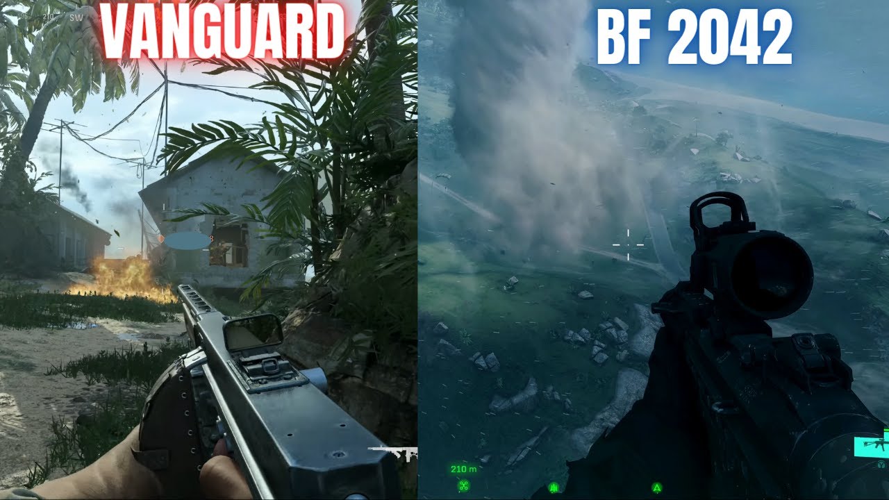 Call of Duty Vanguard vs Battlefield 2042 | RAINING gameplay comparison